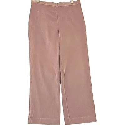 Women Sz 14 Classic Fit NWT Pink Corduroy Y2K Highrise Straight Leg Pull On Pant - Image 1 of 4