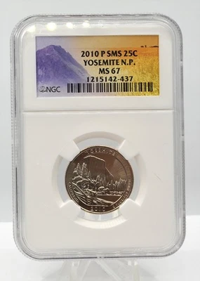 2010 P SMS 25C YOSEMITE N.P.   NGC MS 67 - Image 1 of 2