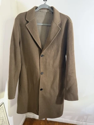 Theory Men’s Wool Coat Sz M Brown - Image 1 of 2