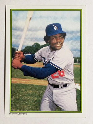 1986 Topps Glossy Send-Ins #25 Pedro Guerrero - Image 1 of 2