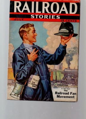 Railroad Magazine Jul 1937  E.S. Dellinger Fine Higher Graqde Foto 1 de 2