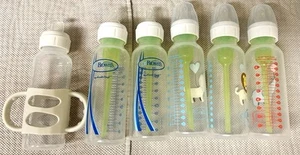 5 Dr. Brown's AntiColic Baby Bottle Natural Flow 8oz and 1 sippy trainer bottle - Picture 1 of 3