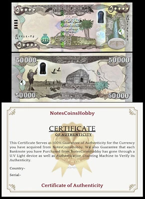 IRAQI Dinar 50,000 NEW (2020-2024) Extra Security Feature UNC SHIP from CANADA - Image 1 of 4
