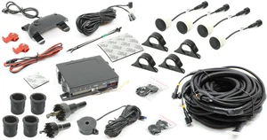 ROSTRA BACKZONE PLUS HECKMONTAGE ULTRASCHALL-EINPARKHILFE-SYSTEM mit 35 Fuß Kabelbaum - Bild 1 von 3