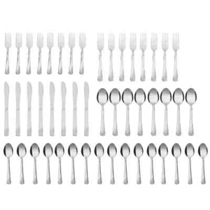60 Pcs Silverware Set for 12 Stainless Steel Flatware Cutlery Utensil Kitchen - Picture 1 of 7