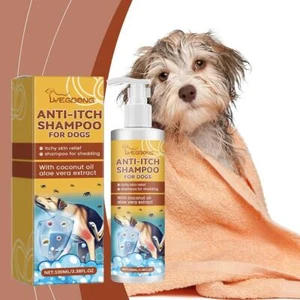 100ml Neu Juckreiz Shampoo für Hunde, Allergiker, Juckreiz, pflegendes Haar *и /г E5 F9B3 - Bild 1 von 13