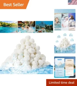 3.1 Lbs Pool Filter Balls Eco-Friendly Reusable Media Long-Lasting Clear Water - Picture 1 of 9