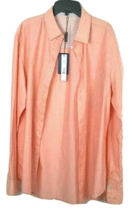 New Tahari Jonas Men's Dress Shirt Long Sleeve Papaya Size S - Picture 1 of 12
