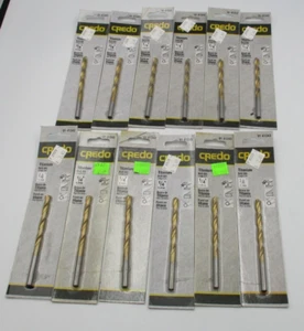 12pc Credo 1/4" Titanium Drill Bits - Picture 1 of 3
