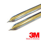 Vintage Style 5/8" Gold & Chrome Side Body Trim Molding - Formed Pointed Ends