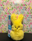 Peeps Yellow Easter Bunny Plush & Blanket Throw Set New 2022