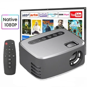Projector 1080P USB HD LED Home Media Video Player Cinema Projector M4K3 - Picture 1 of 17
