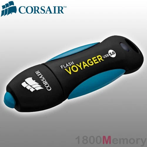 GENUINE CORSAIR 128GB Flash Voyager USB 3.0 Thumb Drive 128G 190MB/s Blue - Image 1 of 1