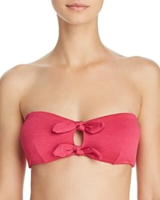 Minkpink 262248 Mujeres Lola Tie-Front Bandeau Bikini Top Traje de Baño Talla Mediana Foto 1 de 2