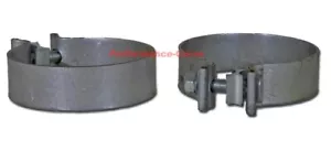 4" ID Exhaust Band Clamp - Diesel - Aluminized - 1" Thick - Pair - Foto 1 di 1