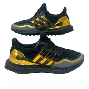 Adidas Mens 5 Ultraboost MTL J Black Metallic Gold Sneakers Low Top Shoes 606004 - Picture 1 of 14