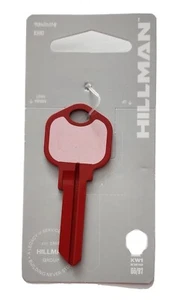 Key Blank KW1 66 Awareness Write On It House Red Pink Key Chain New - Picture 1 of 5