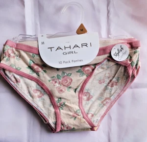 Tahari Girls 10 Pack Panties Size Medium New - Picture 1 of 5