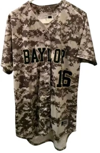 Baylor University NEW Softball Baseball Jersey Desert Camo Number 16 Unisex L - Picture 1 of 7