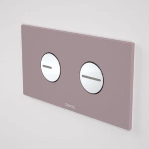 Caroma Invisi Series II Round Dual Flush Plate & Buttons(plastic) P/GREY rrp$208 - Picture 1 of 2