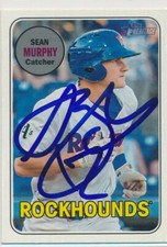 Sean Murphy Midland Rockhounds Autographed 2018 Topps Heritage Card #144