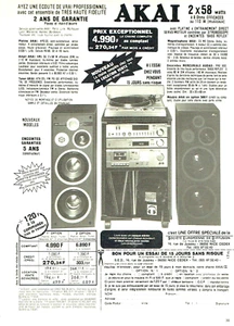 Publicité Advertising 04.24  1981   Akai   chaine hi-fi  platine  tuner  ampli - Imagen 1 de 1