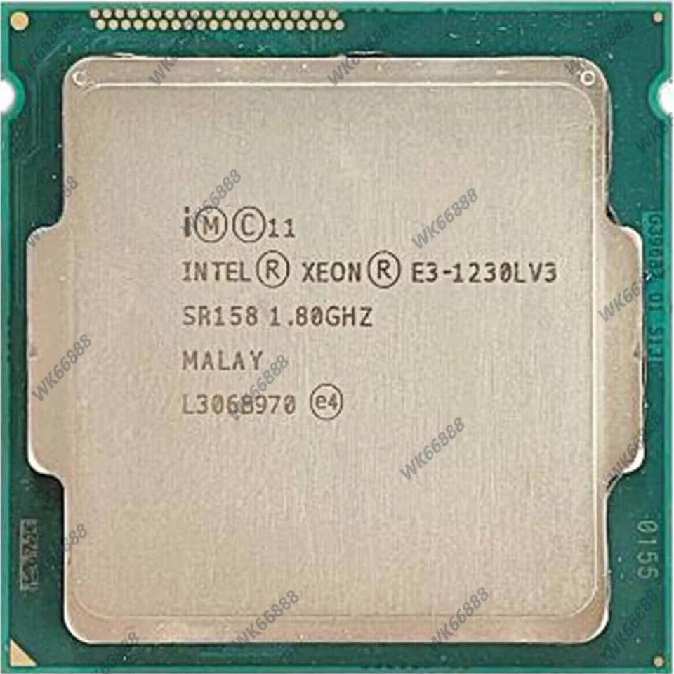 Intel Xeon E3-1230L V3 CPU Processor 1.8GHz LGA 1150 SR158 25W 4C/8T 8M cache - Image 1 of 1