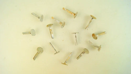 WW2 GERMAN HELMET RIVETS FOR LINER SET OF 13, ORIGINAL