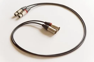 Mogami 2534 with Neutrik Silver XLR Male to XLR Female,Audiophile/Pro Cable Pair - Picture 1 of 5