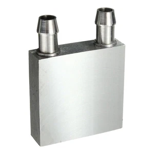 40x40x12mm Aluminum Water Liquid Cooler Block Heatsink Computer CPU Radiator - Picture 1 of 5