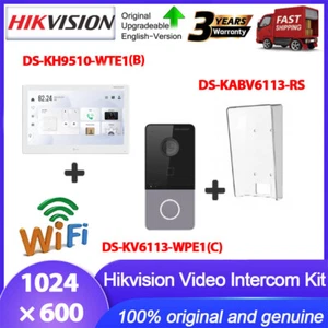 Hikvision Video Intercom Kit DS-KH9510-WTE1(B)+DS-KV6113-WPE1(C)+DS-KABV6113-RS - Picture 1 of 12