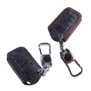 Leather Car Remote Key Fob Case Cover w/ Keychain Fit for Acura TL RDX ZDX ILX - Picture 1 of 6