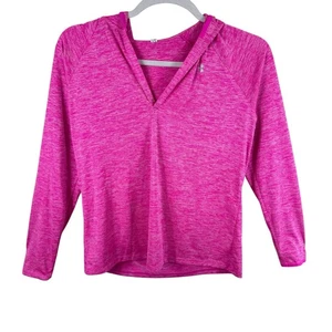 Under Armour leichter sportlicher Pullover rosa meliert Langarm Kapuze Gr. XL - Bild 1 von 7