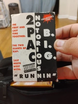 2Pac & The Notorious B.I.G. Runnin' (Cassette Tape Single, 1996) NEW & SEALED! - Image 1 of 2