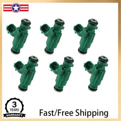 6x Fuel Injectors For 2002 2003 2004 2005 2006 Hyundai Santa Fe Kia OPTIMA 2.7L - Image 1 of 4