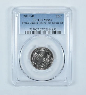 2019-D Washington Quarter ATB Frank Church River MS67 PCGS *1379 - Image 1 of 4