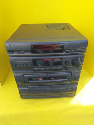 Sony LBT-D550 AM/FM estéreo + 5 cambiadores de discos casete no funciona o pantalla funciona leer Foto 1 de 4