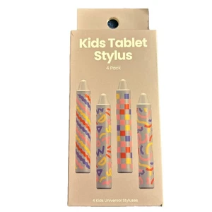 4Pack Kid-Friendly Stylus Pens for Touch Screens Kids Samrt Watch,Tablet,iPad - Picture 1 of 4