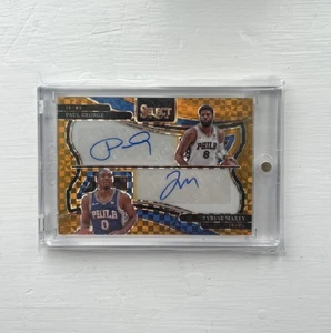 2024-2025 Select Basketball Paul George Tyrese Maxey Dual Auto Gold #/10 76ers - Bild 1 von 2