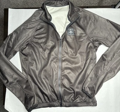 Wattie Ink 男式 M 性能拉链夹克 blk 美国铁人三项自行车跑步 — 第 1/4 张图片