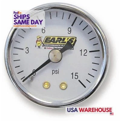 Earls 100195ERL, un medidor de presión de combustible mercado de accesorios alto rendimiento carreras par Foto 1 de 4