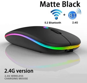 Mysz PC Bezprzewodowa mysz USB Bezprzewodowa mysz Komputer Notebook Laptop Bezprzewodowa mysz Ładowalna - Zdjęcie 1 z 13