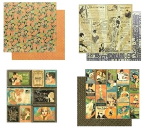 Grafik 45 Vintage Hollywood 12 x 12 Karton AUSWAHL Debüt Leinwand Spotlight Stadt - Bild 1 von 5