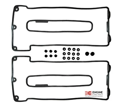 2x Inférieur Oscillant Cache Culbuteur Joints BMW M62 535i 735i 540i 740i X5 V8 - Photo 1/4