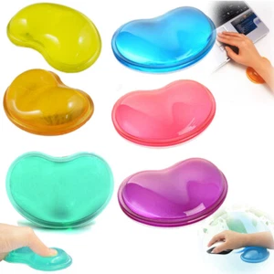 Silicone Gel Mouse Wrist Rest Set Support for Office Gaming Computer Laptop - Picture 1 of 14