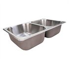 Stainless Steel RV Sink Double Bowl Sink 27X16X7