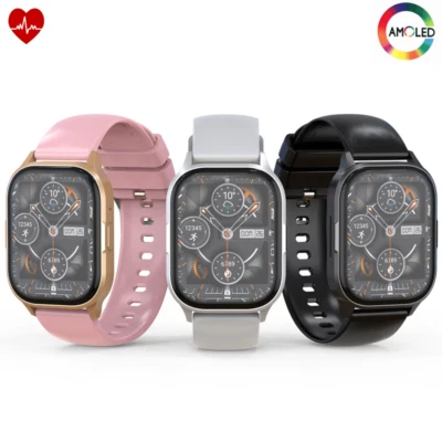 Sport Smart Watch Men Women GPS Fitness Tracker Calling Heart Rate Monitr AMOLED - Image 1 of 4