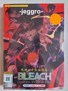 Anime DVD Bleach: Sennen Kessen-hen Part 1 Vol. 1-13 End ENGLISH DUB & SUB - Imagen 1 de 2