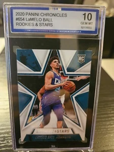 Panini Chronicles 2020 Lamelo Ball #654 Hornets tarjeta de novato ISA 10 - Imagen 1 de 2