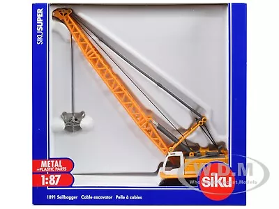 LIEBHERR CABLE EXCAVATOR YELLOW 1/87 (HO) DIECAST MODEL BY SIKU 1891 - Image 1 of 4